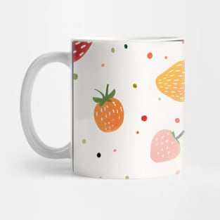 Colorful Strawberry Pattern Mug